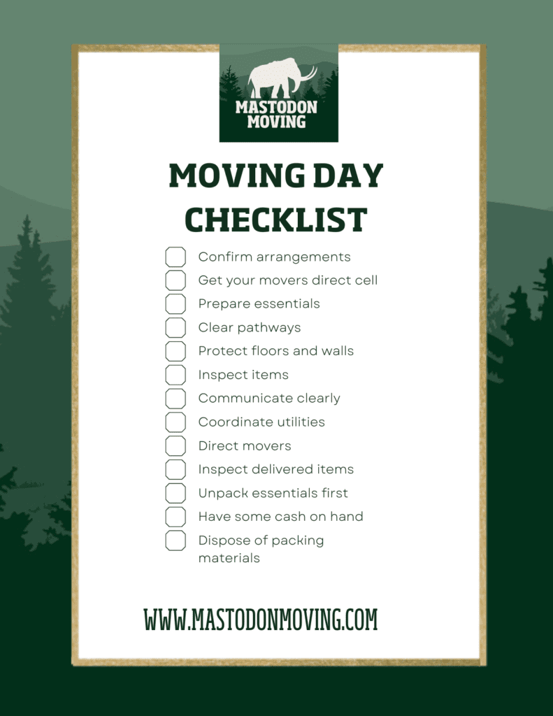 Moving Day Checklist