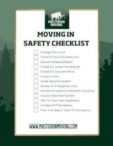 moving in safety checklist