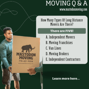 Types Of Long Distance Moving Companies